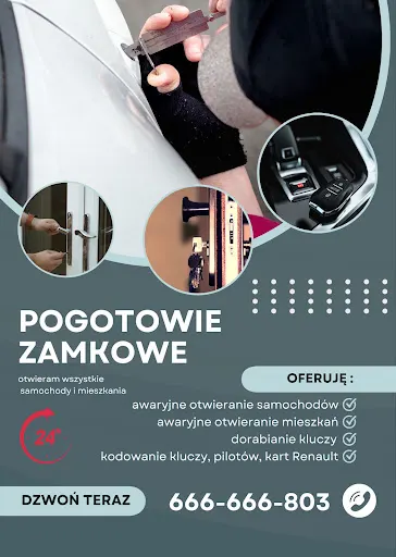 Włamywacz Legalny- mobilny serwis- awaryjne otwieranie samochodów i zatrzaśniętych drzwi , dorabianie kluczy